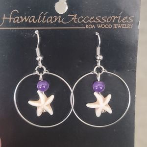 Hawaiian Starfish Fashion Earrings